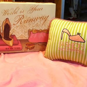 Shoe box and pillow